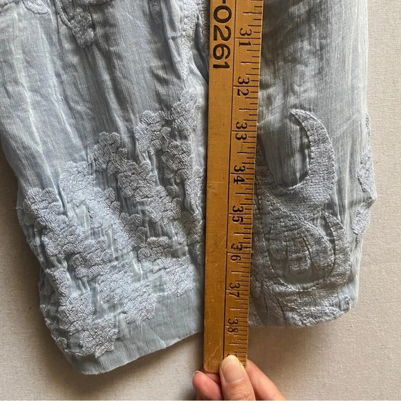 Aijek Silk Blend Lace Strapless Wide Leg  Jumpsuit Anthropologie Lace Sz 3 - Picture 13 of 15